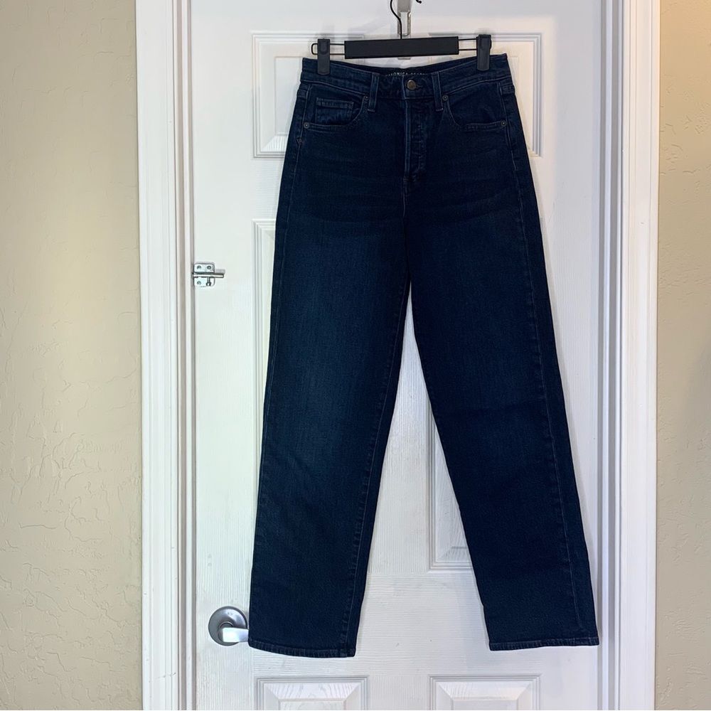 VERONICA BEARD BLAKE CLASSIC STRAIGHT HIGH RISE Size 25 Dark River Wash